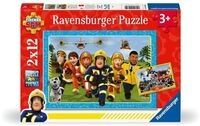 Kinderpuzzle 2x12 Teile - Feuerwehrmann Sam - Die Rettung naht