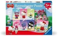 Kinderpuzzle 3x49 Teile - Hello Kitty - Abenteuer in Cherry Town