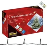 Idena Lichterkette 40 LED warmwei&szlig; 8h Timer 8,90m