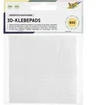 Folia 3D Klebepads, 800 St&uuml;ck, 5x5mm, in 2 und 3mm St&auml;rke, beidseitig selbstklebend