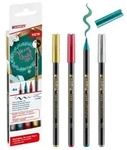 edding 1340 metallic brushpen, Pinselstift 4er-Set Xmas
