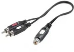 SpeaKa Professional SP-7869924 Cinch Audio Y-Adapter [2x Cinch-Stecker - 1x