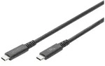 Digitus USB-Kabel USB 3.2 Gen2, USB 3.2 Gen2x2, USB 3.2 Gen1 USB-C&reg;, USB-C&reg; Stecker