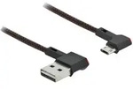 Delock USB-Kabel USB 2.0 USB-A Stecker, USB-Micro-B Stecker 0.20m Schwarz 85269