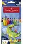 Faber-Castell Buntstifte Jumbo Grip Dino, 8+2 Set