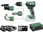 HiKOKI DS18DDQWRZ Akku-Bohrschrauber 18 V 2.0 Ah Li-Ion inkl. 2. Akku, inkl.