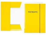 Idena Postmappe mit Gummizug gelb DIN A4