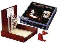 Philos 3236 - Mini Basketball, Tisch-Basketball, Holz, 27x23x7cm