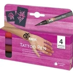 KREUL Tattoo Pen 4er Set Tribals, abwaschbar