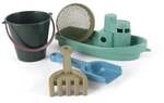 Sandspielzeug Sandspiel-Set Blue Marine mit Boot 5-teilig