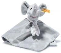 Steiff 242724 - My first Steiff Ellie Elefant Schmusetuch, hellgrau, Pl&uuml;sch, 26 cm
