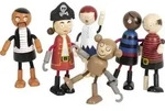 Small foot 12412 - Biegepuppen Piraten Figuren, 6er Set Small foot 12412 - Biegepuppen Piraten Figuren, 6er Set