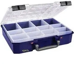 Sortimentskasten CarryLite 80 4x8-12 B337xT278xH80mm 12 F&auml;cher blau RAACO