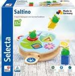 Selecta 62072 - Saltino, Frosch-Katapult, Motorikspielzeug, Holz,