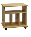 Holz Schallplatten LP Regal Rollen Retal