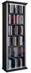 Holz CD DVD Stand Regal Schrank Classic Glast&uuml;r