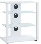 Hifi M&ouml;bel Rack Alu Glas Phono Mediaregal Folas