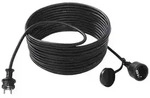 Bachmann 343.170 Strom Verl&auml;ngerungskabel 16A Schwarz 5.00m H05VV-F 3G 1,5mm2