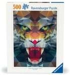 Erwachsenenpuzzle 500 Teile - L&ouml;we aus Polygonen