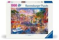 Erwachsenenpuzzle 1000 Teile - Sonnenuntergang &uuml;ber Amsterdam