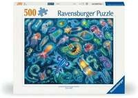 Erwachsenenpuzzle 500 Teile - Farbenfrohe Quallen