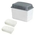 Feuchtigkeitskiller 2 x 1kg, Raumentfeuchter mit 1 x Nachf&uuml;ller