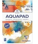 Aquarellblock Goldline Aquapad A4 geleimt, 50 Blatt wei&szlig; 300g, mittlere K&ouml;rnung
