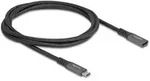 Delock USB-C&reg; Kabel USB-C&reg; Stecker, USB-C&reg; Stecker 1.00m Schwarz 80022