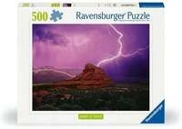 Erwachsenenpuzzle 500 Teile - Pinke Gewitterstimmung