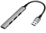 LogiLink UA0391 USB-Hub 4 Port USB-A USB 3.0 5 GBit/s Aluminium-Grau UA0391