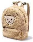 Steiff 600135 - Teddy Fleece Rucksack, mit Quietsche, beige, 24 cm