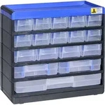 Allit 464610 Kleinteilmagazin (B x H x T) 300 x 285 x 135mm Schwarz, Blau 1St.