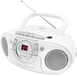 Soundmaster SCD5100WE CD-Radio UKW CD, AUX, Kassette, UKW Wei&szlig;
