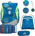 Scout Schulranzen Set Alpha, Schulranzen Set, 4tlg, Deep Sea