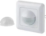 Sygonix SY-4755362 Wand, Unterputz PIR-Bewegungsmelder 190&deg; Triac Wei&szlig;