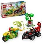 LEGO Marvel Actionspa&szlig; mit Spin und Electro in ihren Dino-Flitzern, Spidey und seine