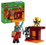 LEGO Minecraft 21266 Das Lava-Duell im Nether, Gamer Spielzeug Kinder
