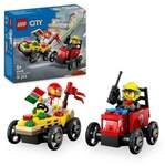 LEGO City Pizzalieferwagen vs. L&ouml;schauto - Seifenkisten Spielzeug 60458