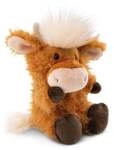 NICI 61117 - Farm Friends, Hochlandrind McMooray, Pl&uuml;sch, sitzend, 22 cm, GREEN