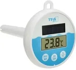 TFA Dostmann Digitales Solar-Poolthermometer Poolthermometer Wei&szlig;, T&uuml;rkis