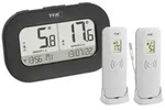 TFA Dostmann DOUBLE-CHECK Funk-Thermometer digital Schwarz 30.3073.01