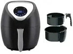 Lentz Hei&szlig;luftfritteuse Digital 3,6 Liter 1400 W Schwarz