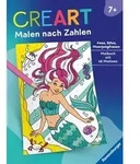 CreArt Malen nach Zahlen ab 7: Feen, Elfen, Meerjungfrauen