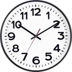 EUROTIME 53820-05 Funk Wanduhr 30cm Schwarz