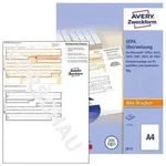 AVERY Zweckform SEPA &Uuml;berweisung PC-Druckerformular inkl. Software DIN A4 100 Blatt