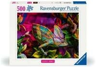Erwachsenenpuzzle "Colorful Animals" 500 Teile - Cham&auml;leon