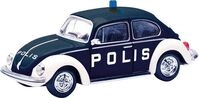 "Herpa 097390 H0 Einsatzfahrzeug Modell Volkswagen K&auml;fer 1303 "Polis"" (Schweden)"""