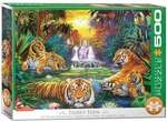 Family Puzzle 500 Teile - Oversize - Tigers Eden