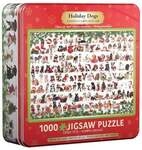 Eurographics 8051-0939 - Holiday Dogs Tin, 1.000 Blech Puzzle