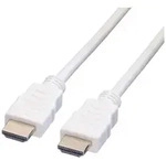Value HDMI Anschlusskabel HDMI-A Stecker 7.50m Wei&szlig; 11.99.5706 Geschirmt HDMI-Kabel